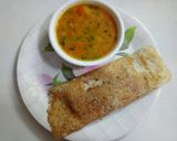 A picture of step 8 of Rice Masala dosa.