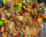 A picture of step 12 of Stir fry noodles 🍜 😋.