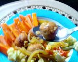 Foto langkah ke 3 dari resep Baso Tempe Kuah Pedas Manis (Bola-bola).