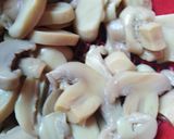 A picture of step 3 of Tortellini with Mushrooms, Prosciutto, and Black Brogiotti Figs.
