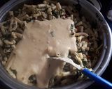 A picture of step 2 of Pasta and Spinach.