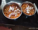 A picture of step 4 of Sev Bhaji.