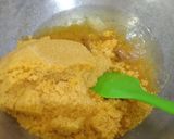 A picture of step 3 of Mohanthal (Besan Burfi).