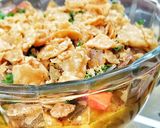 A picture of step 9 of Masala chana chaat.