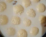 A picture of step 4 of Ras malai.