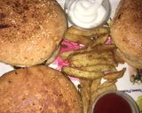 A picture of step 9 of Vegetable burger.