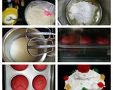 A picture of step 10 of Rainbow Marbled Muffin.
