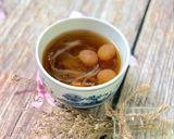 Hình bước làm 3 của món Yến Sào Chưng Hạt Chia Long Nhãn