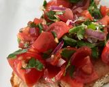 Une image de l'étape 4 de Tomate, coriandre et citron vert.