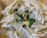 A picture of step 4 of Phyllo Dough Savory Pie with Spinach.