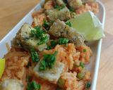 Une image de l'étape 6 de 🌱 Riz Pilaf à la tomate et au tofu aux herbes.