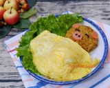 Hình bước làm 5 của món Sleeping Pig Omurice - Cơm Chiên Nhật Bản Heo Con Say Giấc