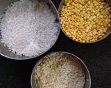 A picture of step 1 of Tri colour gujarati dhokla.