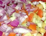 A picture of step 2 of White Chana Chaat.