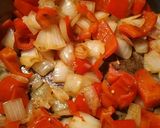 A picture of step 6 of Drunken Peppers and Beef.