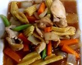 รูปขั้นตอนการทำที่ 5 ของ ไก่ผัดยอดข้าวโพด