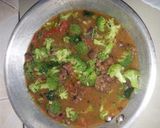 A picture of step 5 of Brocolli stew# author Marathon contest #.