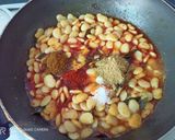 A picture of step 4 of Gujarati Vaal Nu Shaak (Lima Beans Curry).