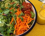 A picture of step 2 of Carrot Ginger Dressing.