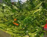 Foto langkah ke 3 dari resep Tumis Kangkung Pete.