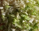 A picture of step 1 of Cabbage stir fry my style.