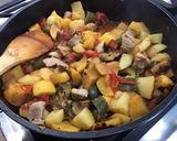 Une image de l'étape 17 de Sauté de veau aux légumes et tomates confites.