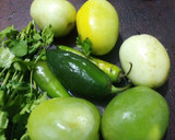 Foto del paso 1 de la receta: Salsa verde ranchera bien brava con pulque o tequila