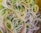 鮪魚豆苗彩虹麵的食譜步驟2照片