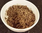 A picture of step 4 of Individual Vanilla Cheesecakes with Chocolate Ganach Topping.