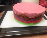Foto langkah ke 6 dari resep Rainbow cake 4 telur (no oven).