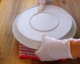 A picture of step 10 of Easy! Creme Caramel / Giant Flan used a loaf pan.