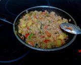 Foto del paso 13 de la receta Pimientos rellenos de carne y verduras con 3 quesos