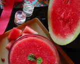 A picture of step 3 of Watermelon Rose cooler.