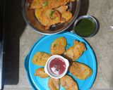 A picture of step 7 of Crispy aloo pakora.