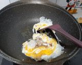 รูปขั้นตอนการทำที่ 3 ของ ไข่เจียวหมูสับผักบุ้ง สูตรเด็ก 1 ขวบ