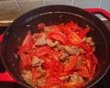 A picture of step 3 of Mughlai karahi Gosht.