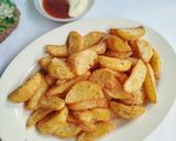 Foto langkah ke 4 dari resep Potato Wedges.