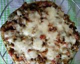 A picture of step 4 of Home made pizza in a pan.