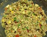 A picture of step 1 of Oats bhel.