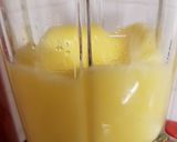 A picture of step 1 of My Mango & Banana fruit juice. 😘.