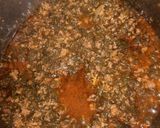 A picture of step 5 of Palak Qeemah.