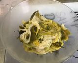 Une image de l'étape 6 de Poireaux vinaigrette à l'effiloché de jambon cru.