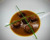 A picture of step 7 of IKEA Meatballs in Spanish Sauce.