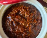 A picture of step 4 of Schezwan sauce.