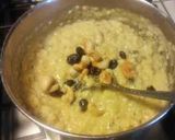 A picture of step 5 of Payasam (Kheer, phirni, Badam  pal payasam in tamil) in South Indian style.