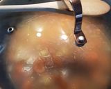 Une image de l'étape 6 de Lentilles vertes aux lardons et aux légumes.