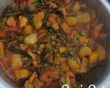 A picture of step 6 of Labra - A Bengali Classic.