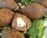 A picture of step 5 of Fried Kibbeh with Mozzarella.