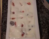 A picture of step 2 of Frozen Yogurt squares.