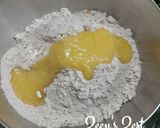 A picture of step 1 of Khapli or Emmer Wheat flour Flatbread.